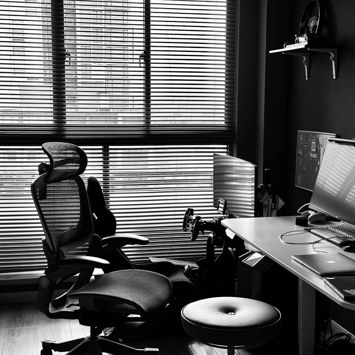 Alex working from his home office